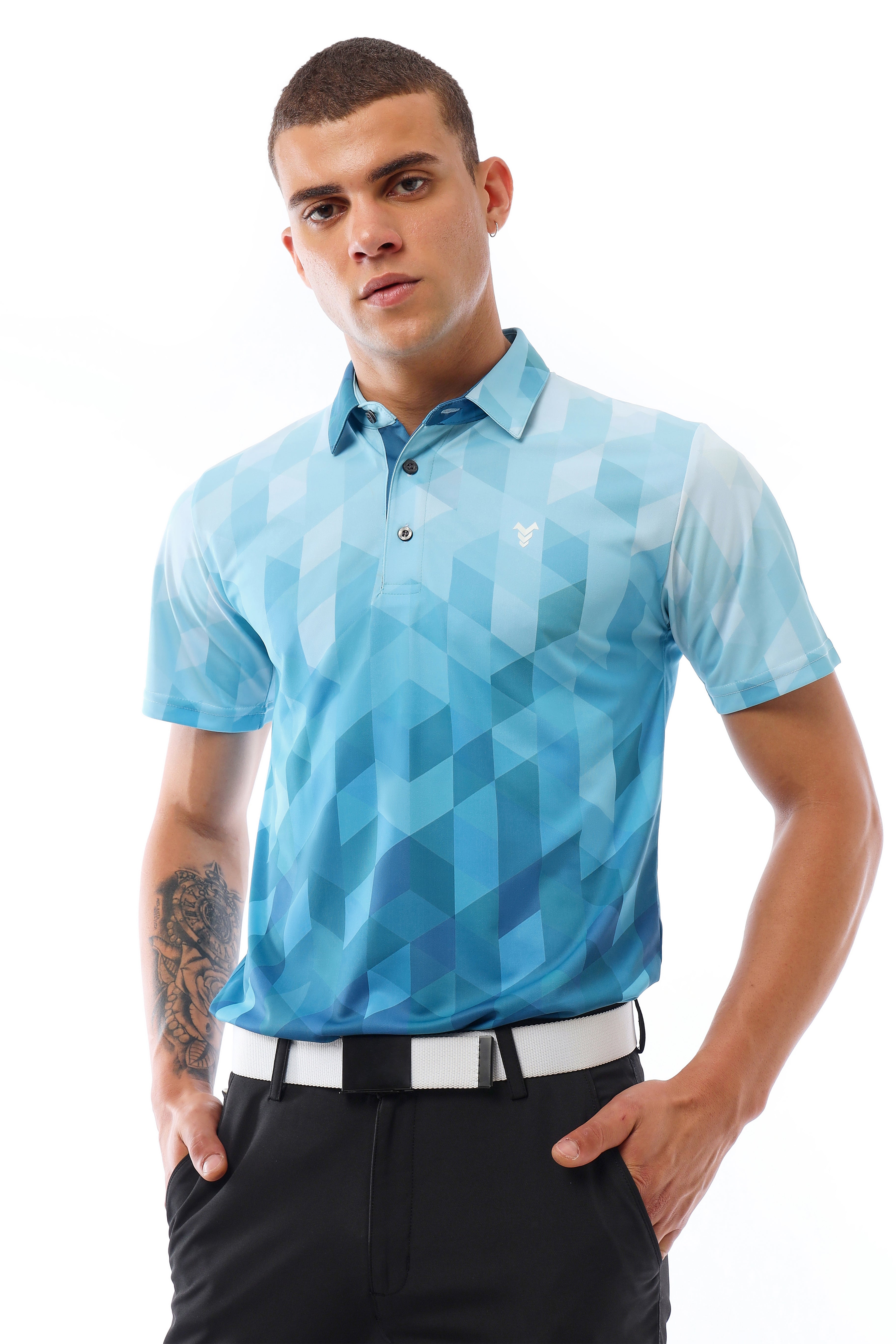 Mosaic Polo Blue